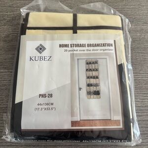 Home Storage 20 Pocket Over The Door Organizer Kubez Beige/brown